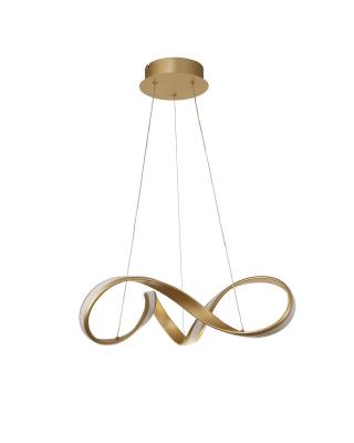 Small Pendant 30W LED Sand Gold/Opal White